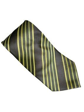 Umberto Frasi Tie Black Green Striped Mens Necktie Business Formal Menswear